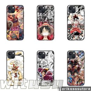 ルフィ Luffy ワンピース iPhone14 7 8 plus iPhoneX XS MAX XR iPhone11 Pro SE 12 13 tpu 対応 スマホケース ガラス 鏡面 強化ガラス アニメ コスチューム