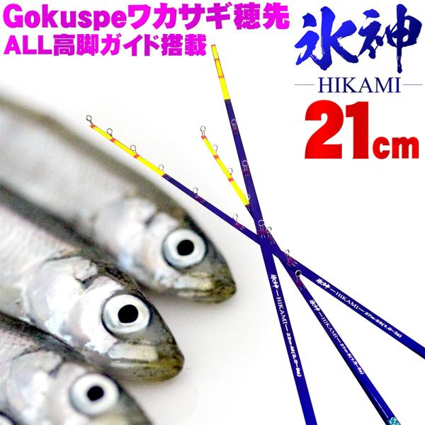 【Cpost】Gokuspe ワカサギ替え穂先 氷神-HIKAMI- 21cm SSS (goku-...