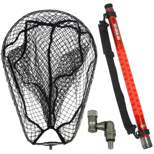 RED LARCAL600 3点セット カーボンランディングシャフト6m ＆ ラバーネットL ガンメ...