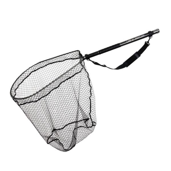 おり釣具 カーボン玉の柄 ラーカルシャフト 4.5M ランディングネットM 2点セット ガンメタ (...