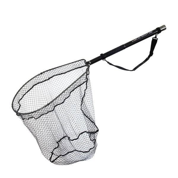 おり釣具 カーボン玉の柄 ラーカルシャフト 6M+折りたたみランディングネットL 2点セット ガンメ...