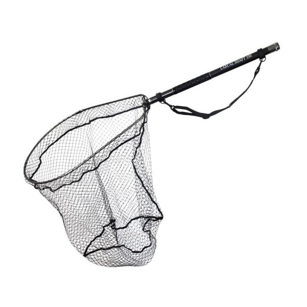 おり釣具 カーボン玉の柄 ラーカルシャフト 5.5M+折りたたみランディングネットL 2点セット ガ...