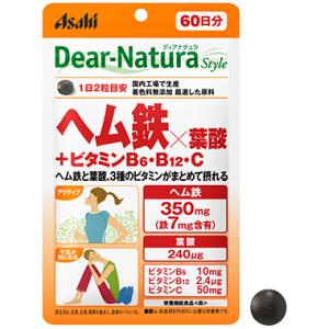 Dear-Natura　ディアナチュラ ヘム鉄×葉酸+ビタミンB6・ビタミンB12・ビタミンC(12...