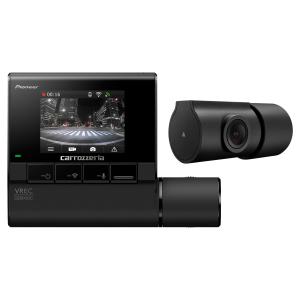 Pioneer ドライブレコーダー VREC-DZ800DC 前後2カメラ 前後200万画素 2インチ 24時間365日駐車監視 あおり運転検知 前後