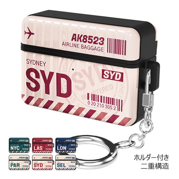 Luggage Tag AirPods (Pro) Case エアーポッズ プロ 収納 ケース カバ...