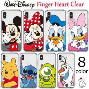 Disney Finger Heart Clear ケース iPhone SE3 13 Pro Max mini 12 SE2 11 XS XR X 8 7 Plus｜orionsys