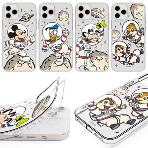 Disney Planet Clear Jelly ケース iPhone 15 Plus Pro M...