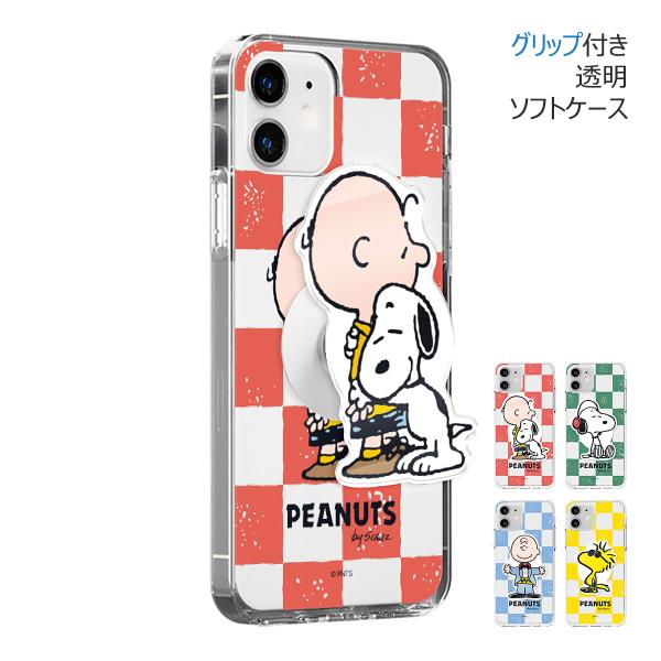 Snoopy Checkerboard Clear Jelly ケース Acryl Smart To...
