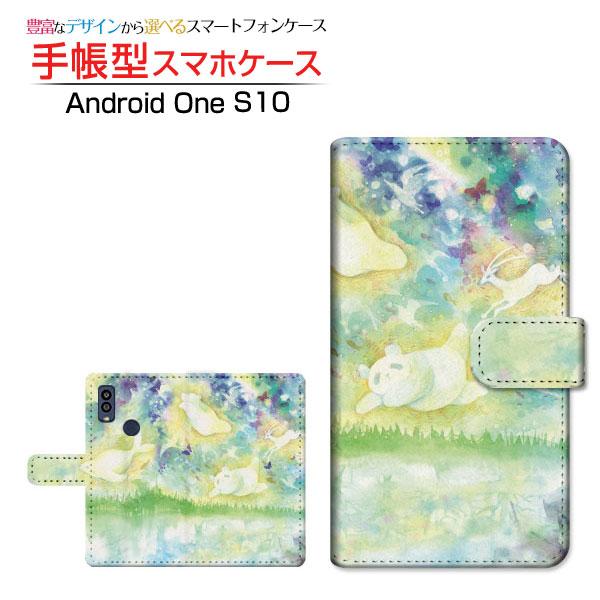 スマホケース Android One S10 アンドロイド ワン 手帳型 ケース カメラ穴対応 F:...