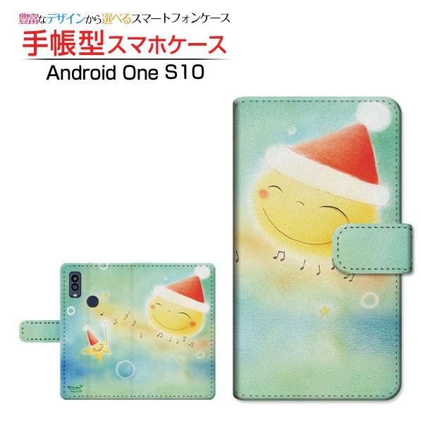 スマホケース Android One S10 アンドロイド ワン 手帳型 ケース カメラ穴対応 月星...
