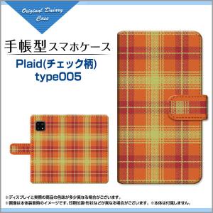 スマホケース AQUOS sense5G SH-53A SHG03 A004SH アクオス センスファイブジー 手帳型 ケース カメラ穴対応 Plaid(チェック柄) type005 ちぇっく 格子 シンプル｜orisma