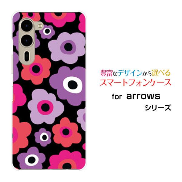 スマホケース arrows We2 Plus F-51E ハードケース/TPUソフトケース フラワー...
