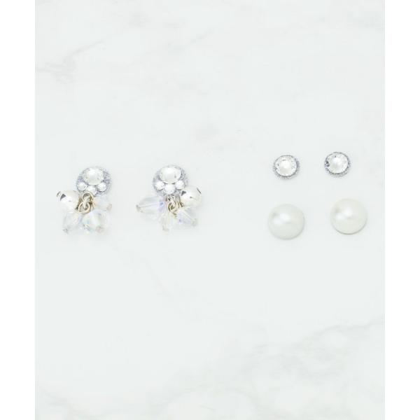 貼るだけピアスPiPPi(r) ３つ子チャームのシルバーセット ピッピ 貼るピアス シール LeAn...