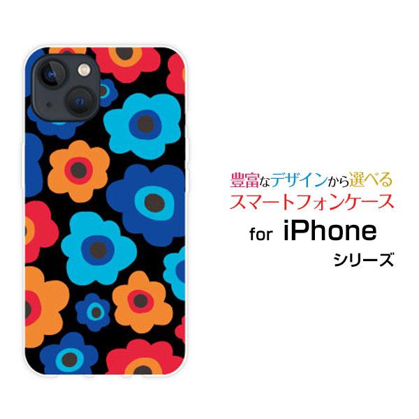 スマホケース iPhone 15 アイフォン ハードケース/TPUソフトケース フラワーギフト（ブル...