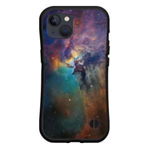 スマホケース iPhone 15 アイフォン フィフティーン 耐衝撃 ハイブリッドケース ストラップホール付 宇宙柄 星雲 ミックス｜orisma