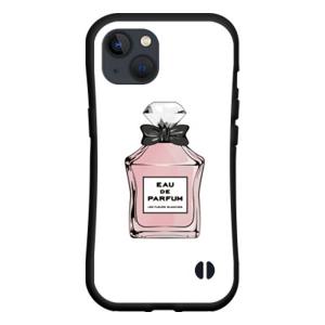 スマホケース iPhone 15 アイフォン フィフティーン 耐衝撃 ハイブリッドケース ストラップホール付 香水 type2 ピンク｜orisma