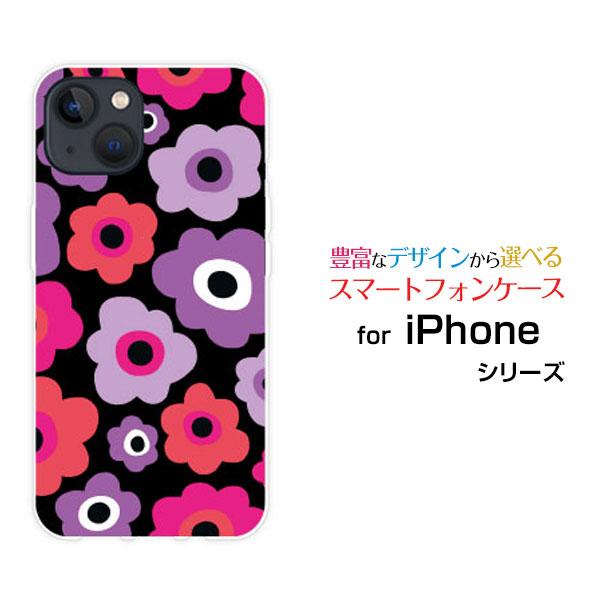 スマホケース iPhone 15 Plus アイフォン ハードケース/TPUソフトケース フラワーギ...