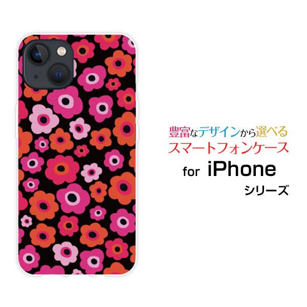 スマホケース iPhone 15 Plus アイフォン ハードケース/TPUソフトケース フラワーギ...