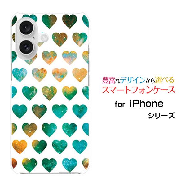スマホケース iPhone 16 Plus ハードケース/TPUソフトケース 宇宙ハート（ホワイト）...