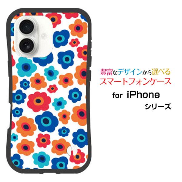 スマホケース iPhone 17 耐衝撃 ハイブリッドケース ストラップホール付 フラワーギフト(青...