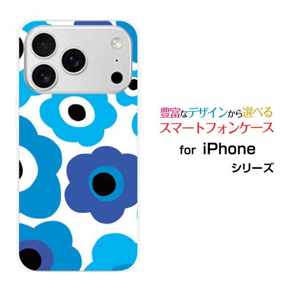 スマホケース iPhone 17 Pro ハードケース/TPUソフトケース フラワーギフト（ブルー×...