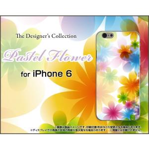 スマホケース iPhone 6s Plus ハードケース/TPUソフトケース Pastel Flower type002 パステル 花 フラワー 虹 レインボー｜orisma