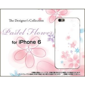 スマホケース iPhone 6s Plus ハードケース/TPUソフトケース Pastel Flower type004 パステル 花 フラワー ピンク ホワイト｜orisma