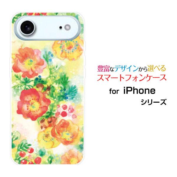 スマホケース iPhone Air アイフォン エア ハードケース/TPUソフトケース Flower...