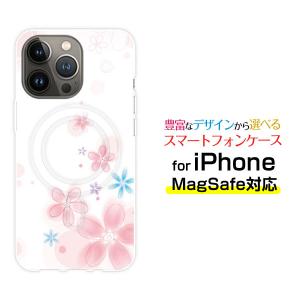 MagSafe対応 スマホケース iPhone 14 14Plus 14Pro 14ProMax 13 13mini 13Pro  耐衝撃 マグセーフ Pastel Flower type004｜orisma