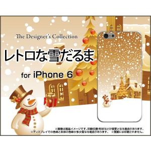 スマホケース iPhone 6 ハードケース/TPUソフトケース レトロな雪だるま 冬 スノー 雪だるま 結晶 白銀｜orisma