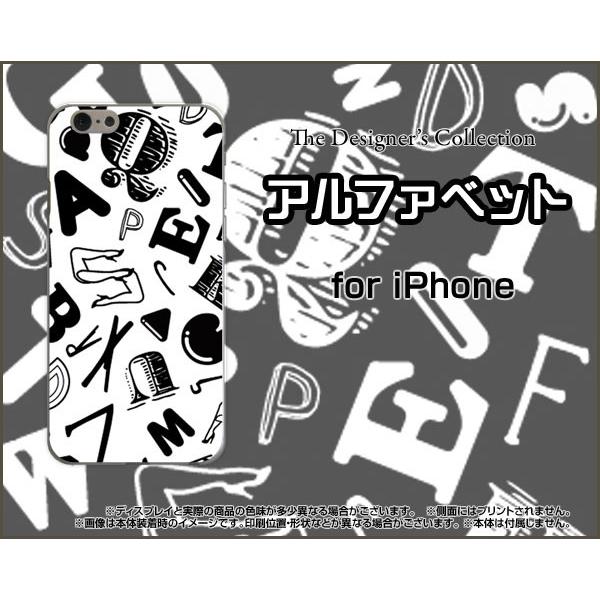 スマホケース iPhone 7 ハードケース/TPUソフトケース アルファベット（モノトーン） フォ...