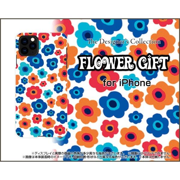 スマホケース iPhone 11 Pro ハードケース/TPUソフトケース フラワーギフト(青×赤×...