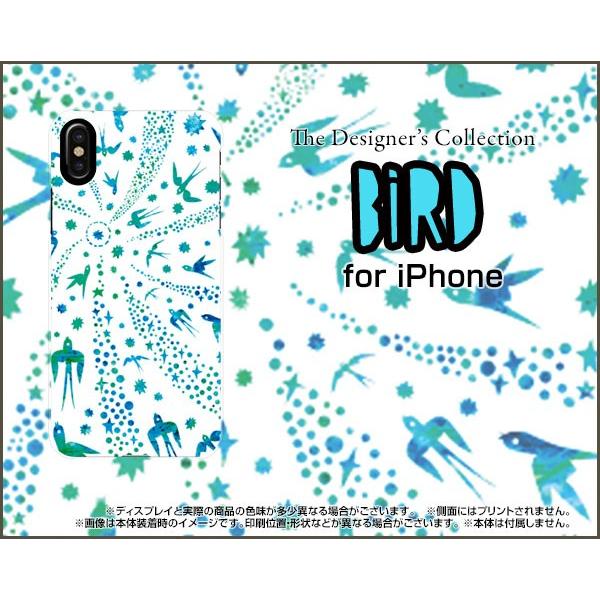 iPhone XR ハードケース/TPUソフトケース 液晶保護フィルム付 バード（ブルー×ホワイト）...