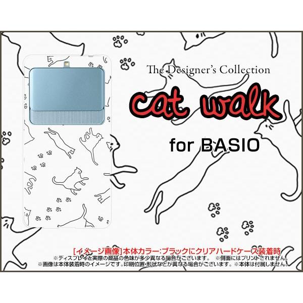 BASIO3 KYV43 ハードケース/TPUソフトケース 液晶保護フィルム付 キャットウォーク（モ...