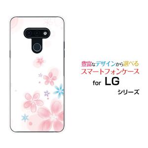 スマホケース LG style3 L-41A エルジー スタイル スリー ハードケース/TPUソフトケース Pastel Flower type004 パステル 花 フラワー ピンク ホワイト