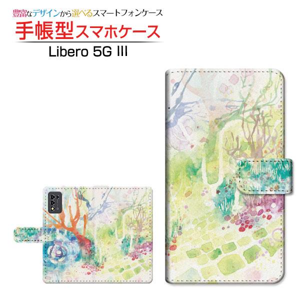 スマホケース Libero 5G III A202ZT Y!mobile 手帳型 ケース カメラ穴対...