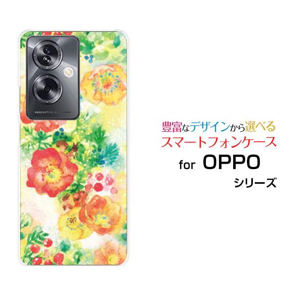 スマホケース OPPO A79 5G A303OP ハードケース/TPUソフトケース Flowers...