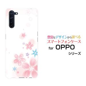 スマホケース OPPO Reno3 A オッポ リノ スリー エー ハードケース/TPUソフトケース Pastel Flower type004 パステル 花 フラワー ピンク ホワイト｜オリスマ ヤフー店