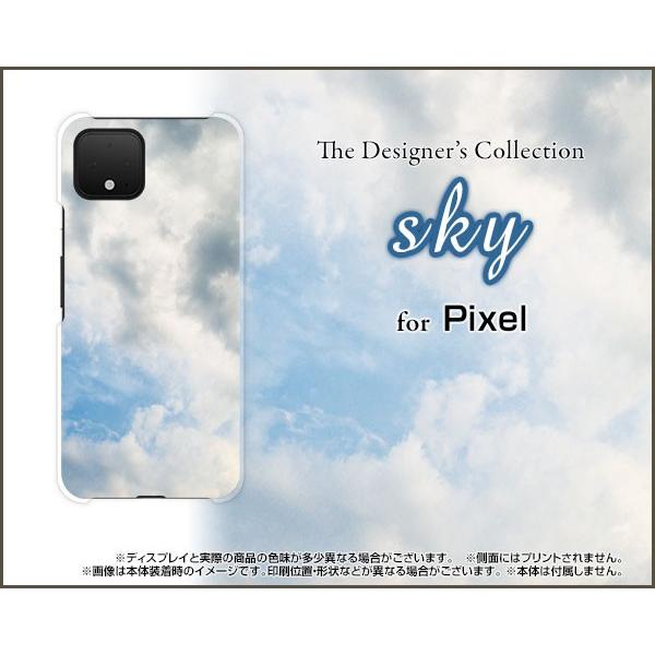 Pixel 4 ハードケース/TPUソフトケース 液晶保護フィルム付 sky type2