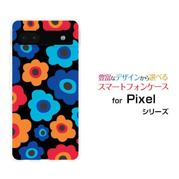 スマホケース Google Pixel 6a グーグル ハードケース/TPUソフトケース フラワーギ...