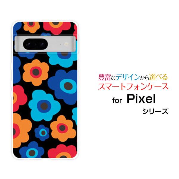 スマホケース Google Pixel 8a ハードケース/TPUソフトケース フラワーギフト（ブル...