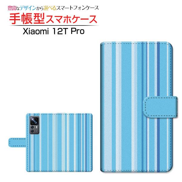 スマホケース Xiaomi 12T Pro SoftBank 手帳型 ケース カメラ穴対応 ストライ...