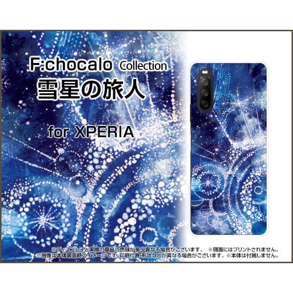 XPERIA 10 III Lite ハードケース/TPUソフトケース 液晶保護フィルム付 雪星の旅...