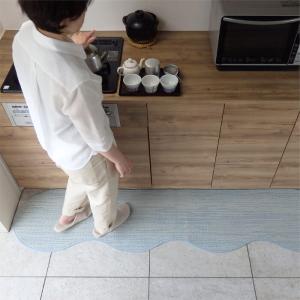 キッチンマット 夏 綿混 45×270 ピーナ...の詳細画像5
