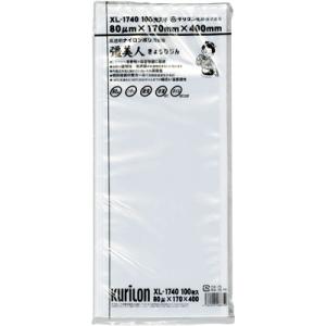 真空袋 彊美人 ナイロンポリ [厚80μ] [X-1740] (17cm*40cm) [100枚入]
