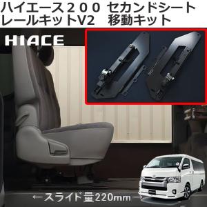 ハイエース 200系1型2型3型4型5型 セカンドシートレール キット 車種