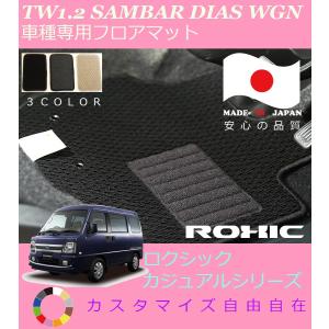 サンバーディアス フロアマット KV3 4 スバル 車種専用 全席一台分 