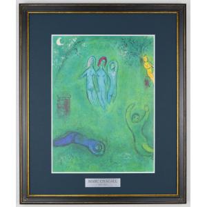 藤城清治 レフグラフ 「春のデュエット」 四季のメルヘン春