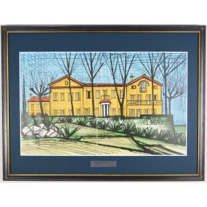 絵画　ベルナール・ビュフェ　リアルト橋 ベルナール・ビュッフェ 作 『リアルト橋』 ｜骨董品買取 緑和堂