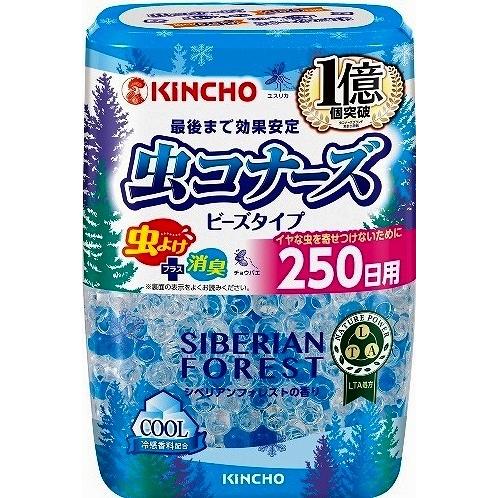 （本州四国 送料無料・ケース販売）　金鳥　虫コナーズ　ビーズタイプ２５０日シベリアンフォレストの香り...